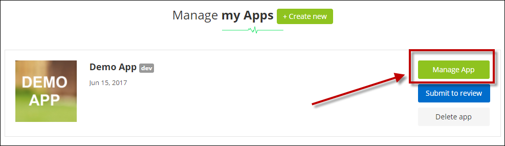 Manage my apps